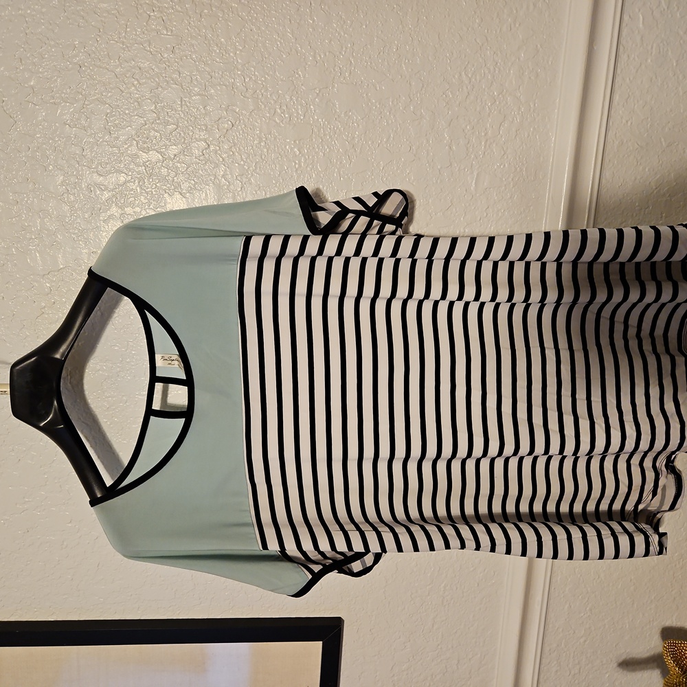 3X Blouse white and black